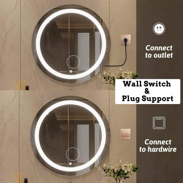 frameless-round-bathroom-vanity-mirror Product image