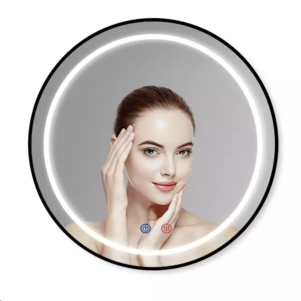 Round LED Bathroom Mirror with Anti-Fog & Motion Sensor