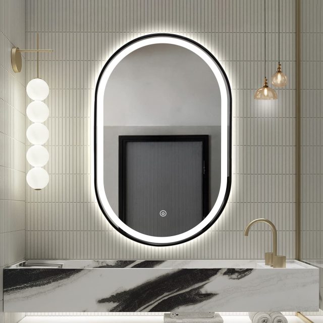 Oval (Pill-Shaped) LED Bathroom Mirror