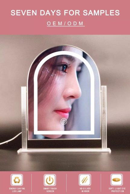 led-lighted-hairdressing-makeup-mirror Detail image