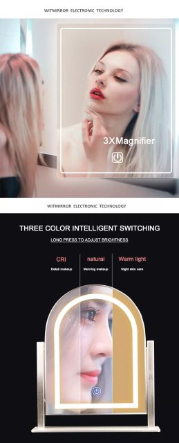 led-lighted-hairdressing-makeup-mirror Detail image
