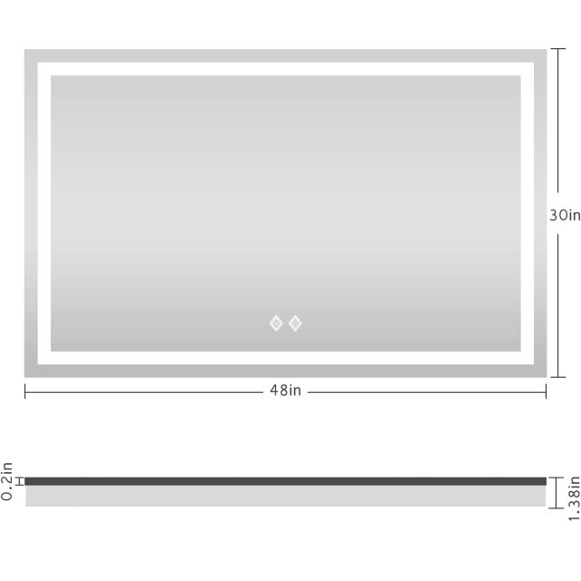 led-bathroom-mirror-48x30 Product image