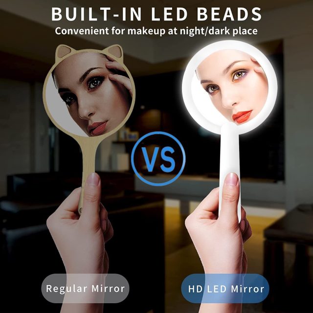 led-foldable-travel-handheld-mirror Detail image