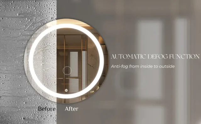 frameless-round-bathroom-vanity-mirror Detail image