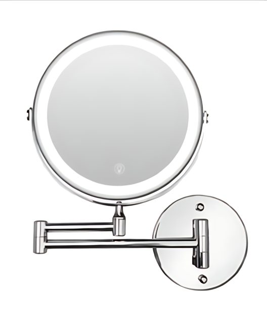 TCMM-J LED Wall-Mounted Extendable Makeup Mirror TCMM-J, 9 in., Tri-Color Light, 4000mAh, Type-C