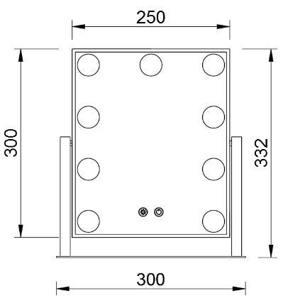 TCMM-Q3-300250 Dimension drawing