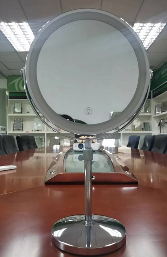 TCMM-R6 LED Double-Sided Tabletop Makeup Mirror TCMM-R6, 9 in., Telescopic Stem, 2000mAh
