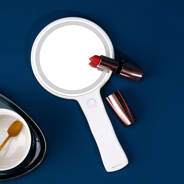 hand-led-mirror-round-mirror-with-handle Detail image