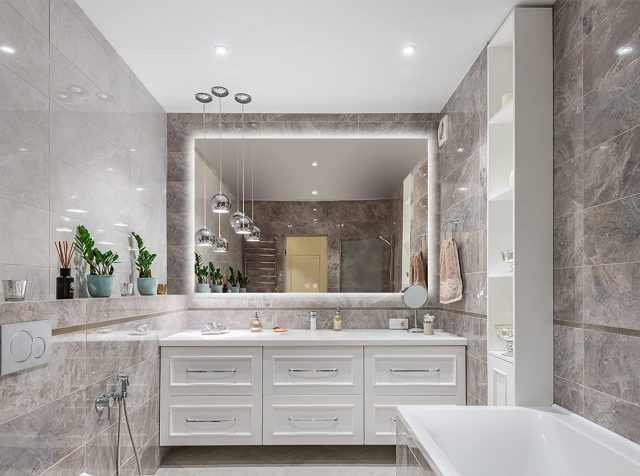 rectangular-backlit-bathroom-vanity-mirror Product image