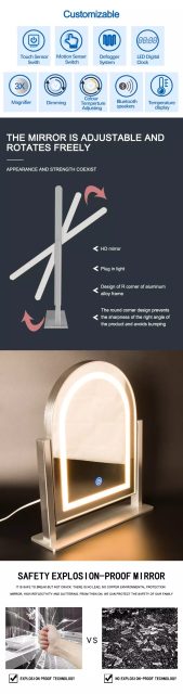 led-lighted-hairdressing-makeup-mirror Detail image