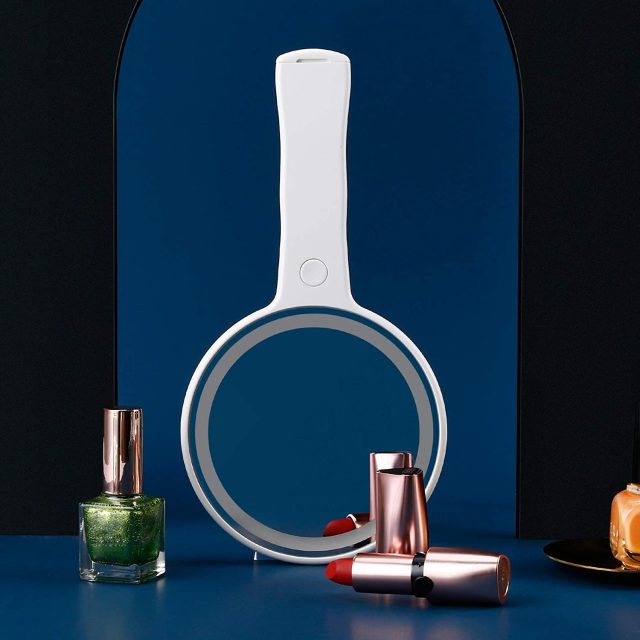 hand-led-mirror-round-mirror-with-handle Detail image