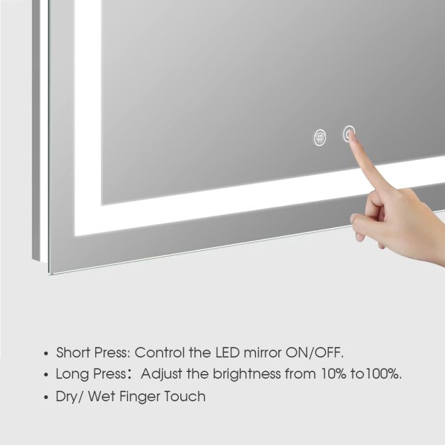 frameless-rectangular-led-bathroom-mirror Product image