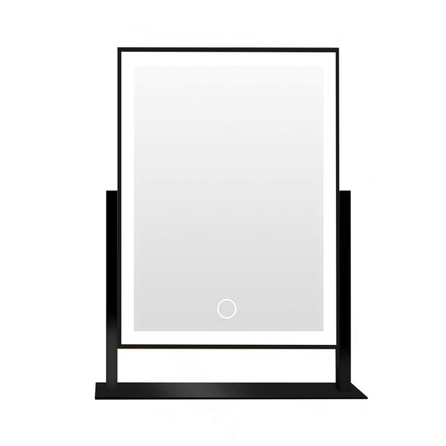 LED Desktop Vanity Mirror Q, 3 Light Colors, Plug-In