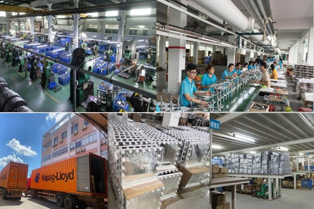 Lines, materials, warehouse and container loading