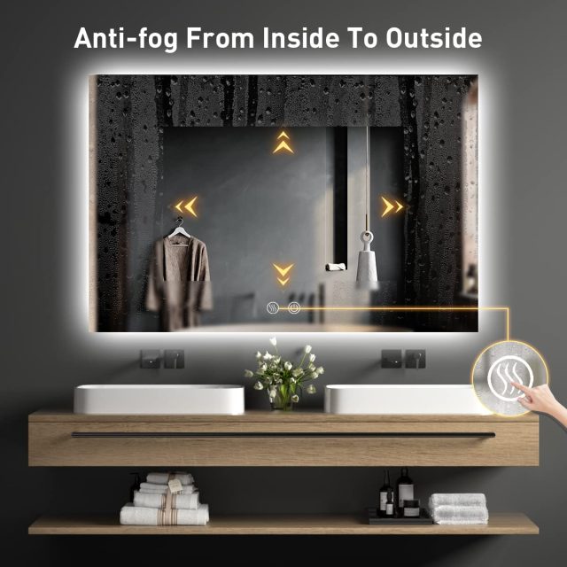rectangular-backlit-bathroom-vanity-mirror Product image