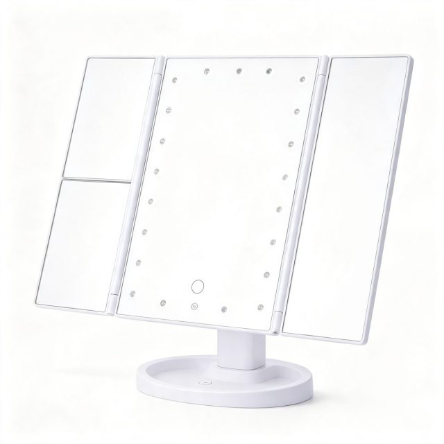 TCMM-10 LED Tri-Fold Makeup Mirror TCMM-10, 1X/2X/3X