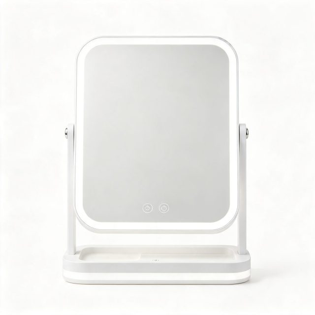 TCMM-Q30 LED Vanity Mirror TCMM-Q30 with Storage Tray Base