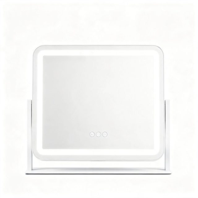 TCMM-Q35 LED Light-Frame Vanity Mirror TCMM-Q35, Rounded Landscape, 336 × 292 mm, Dual Color