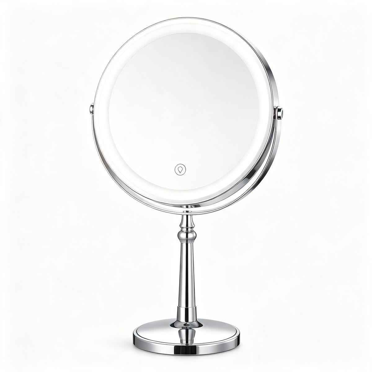 TCMM-R LED Double-Sided Tabletop Makeup Mirror TCMM-R, 9 in., Tri-Color Light, 3000mAh, Type-C